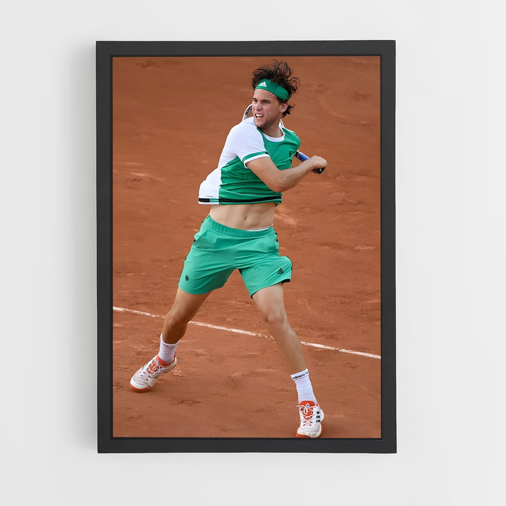 Poster Dominic thiem flou – affiche Tennis (vue 2)